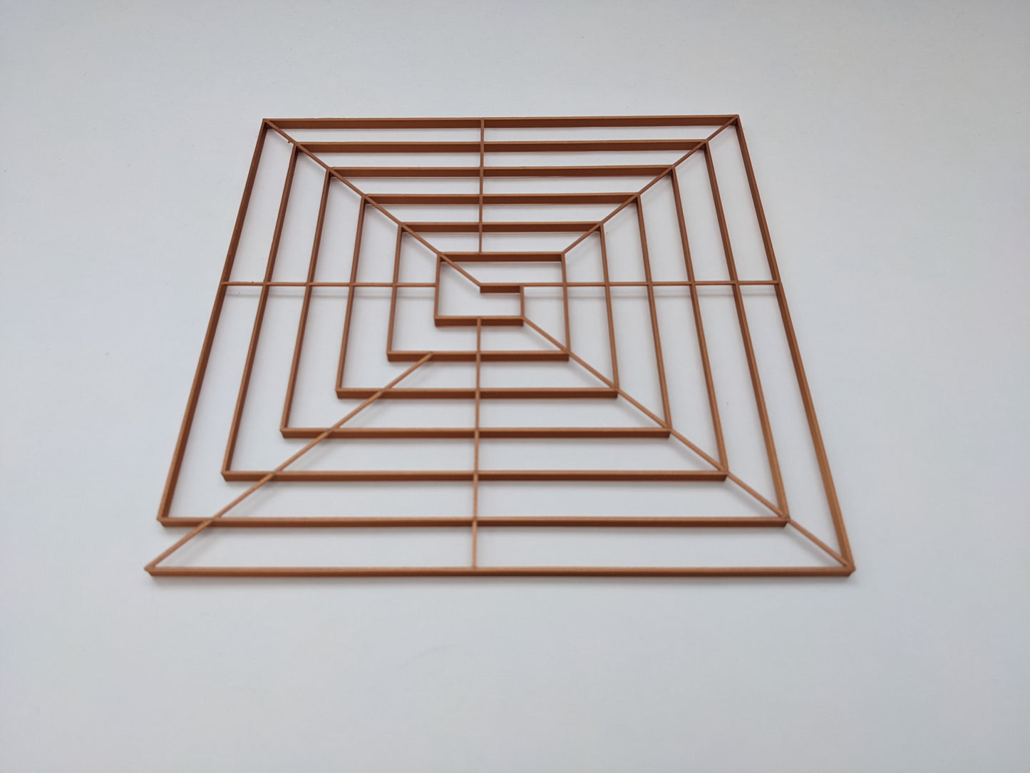 Square Spiral Acrylic pouring guide - 3D printer files Digital Download