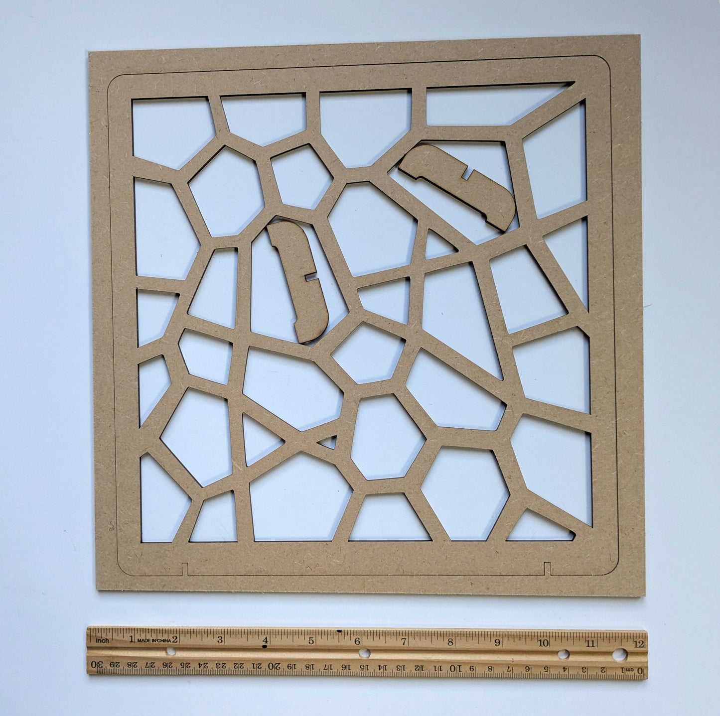 Mudflats MDF template for resin art