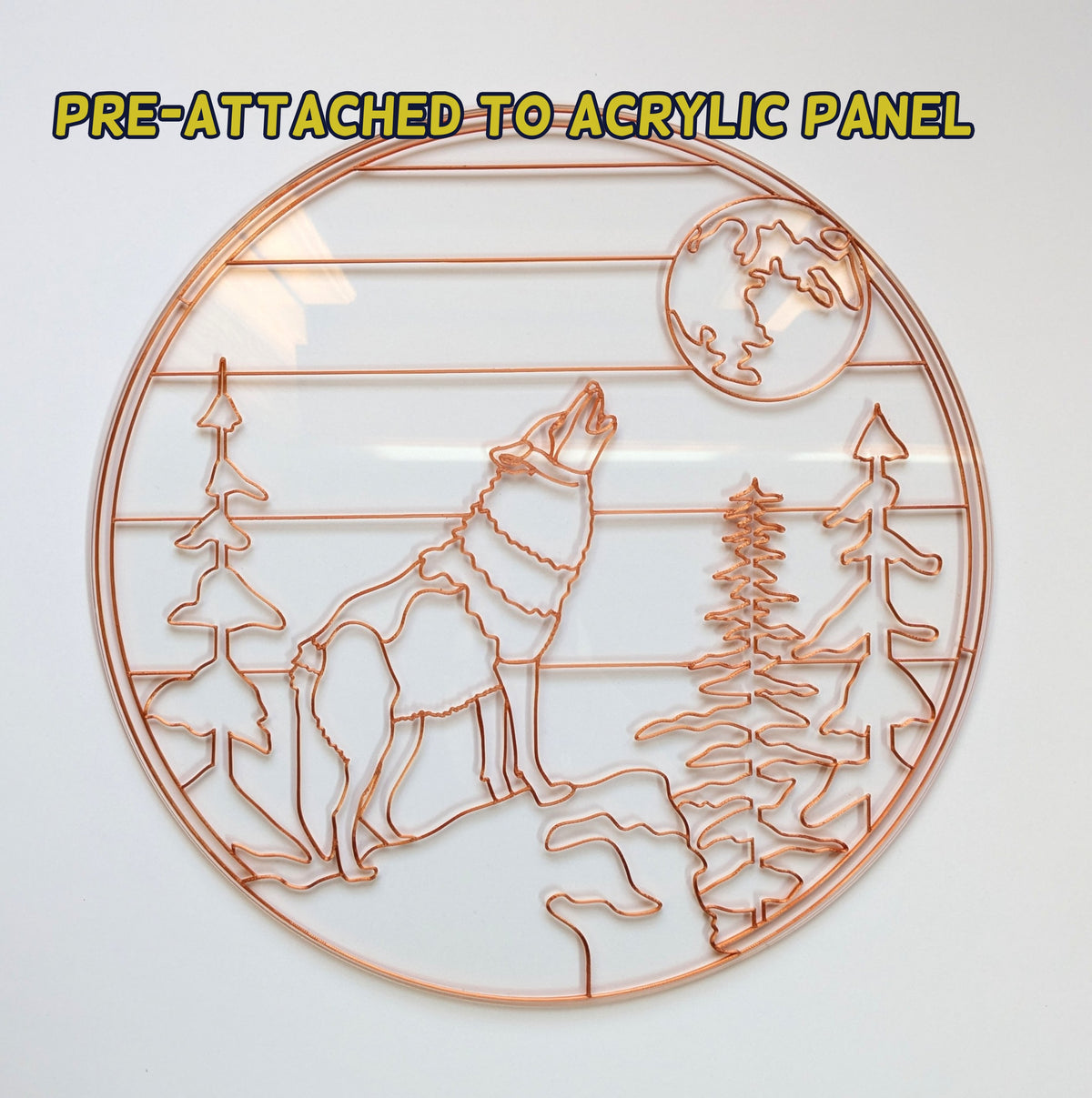 Wolf Resin Art Template
