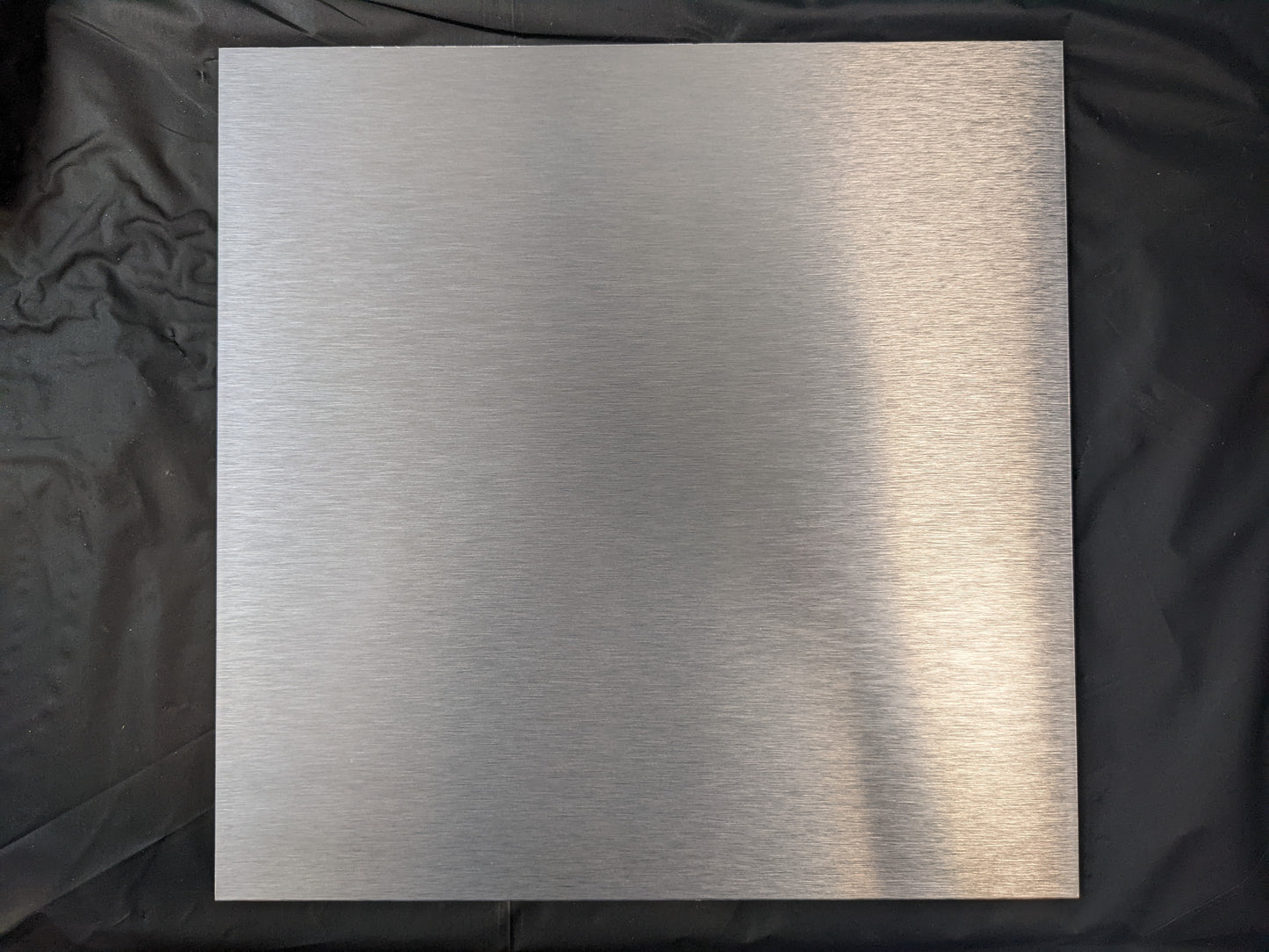 6 x 6 Brushed Aluminum Resin Art Panel