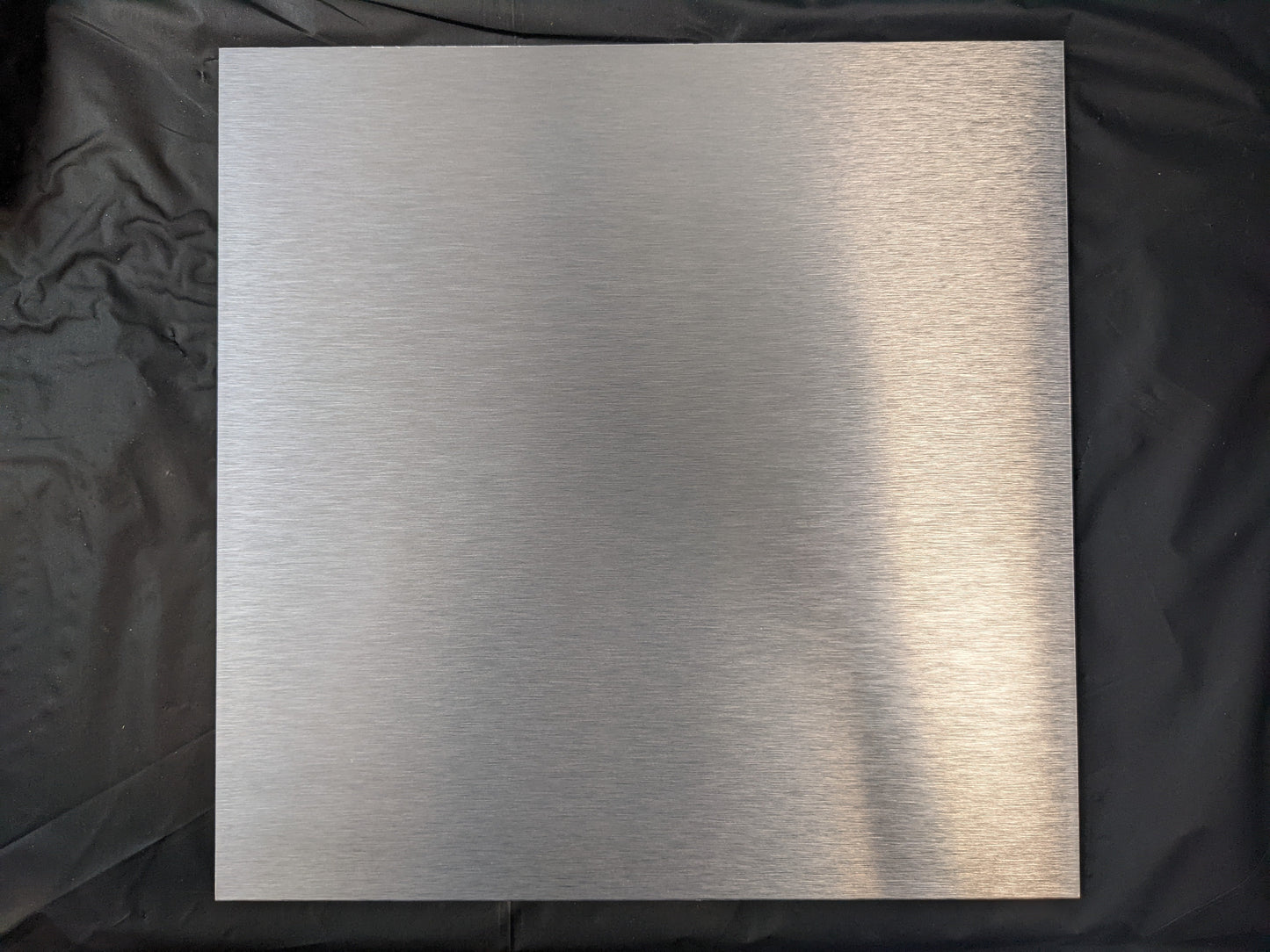 6 x 6 Brushed aluminum art panel, 4 pack