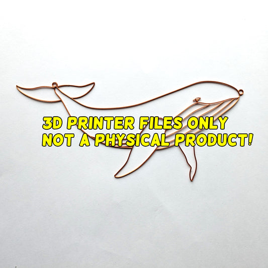 Whale -  3D printer files Digital Download