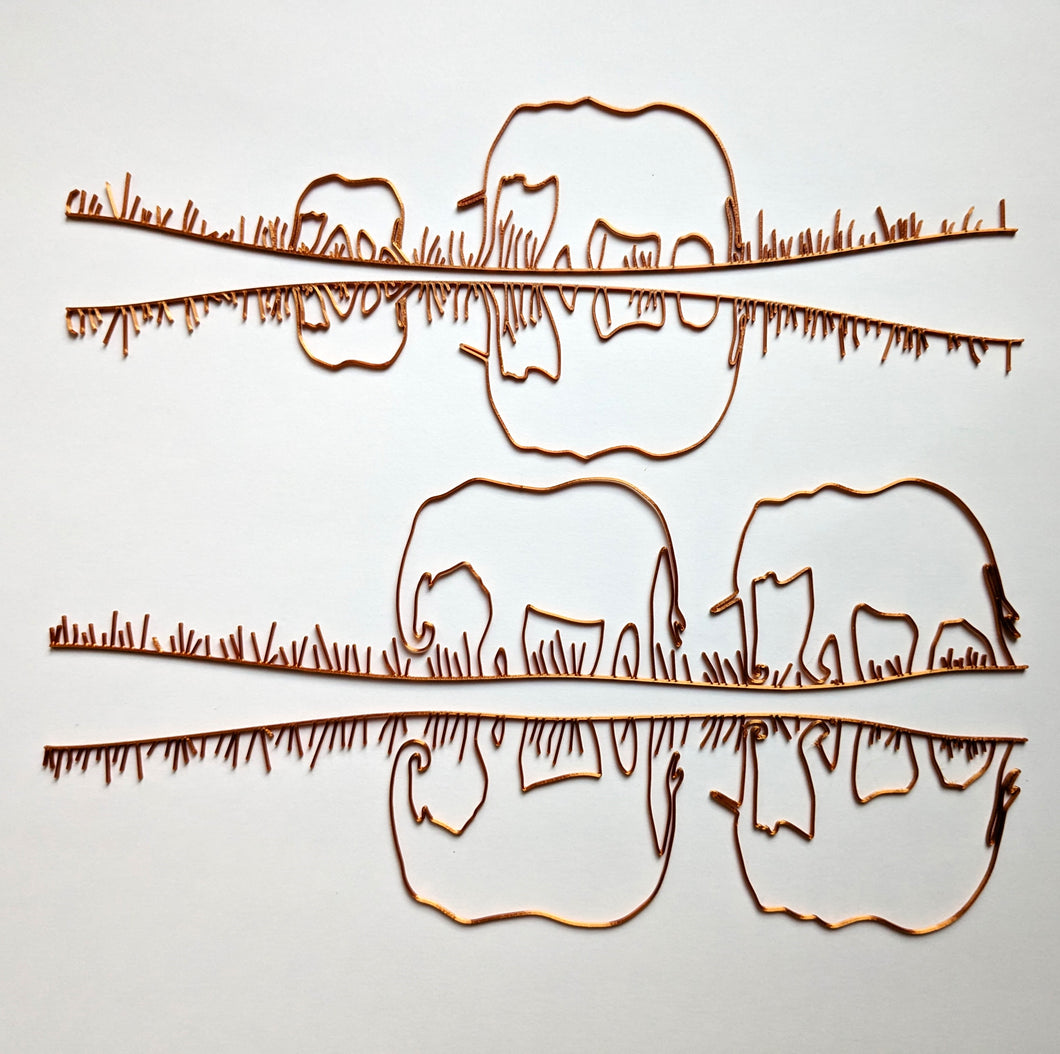 Elephants Reflection Horizon Template