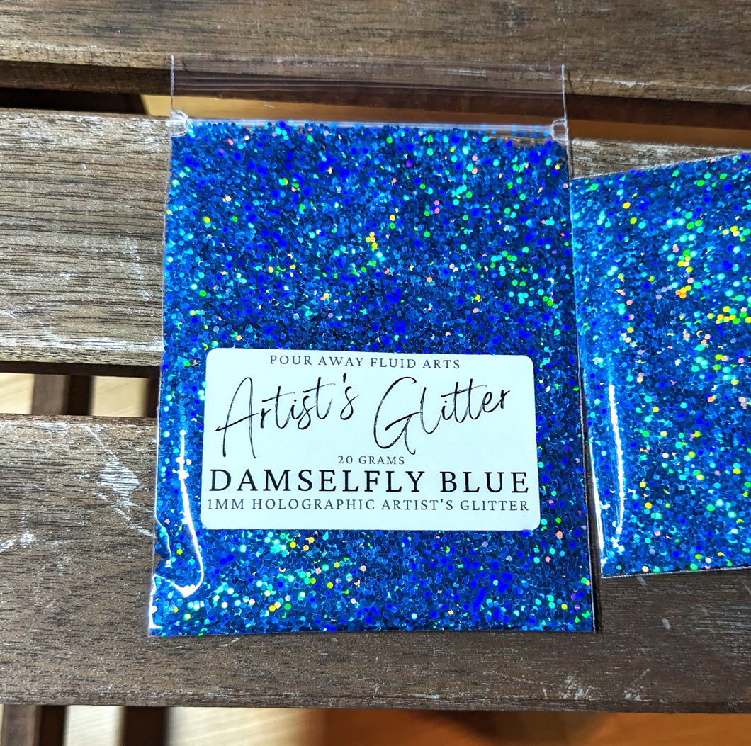 Damselfly Blue Artist's Glitter