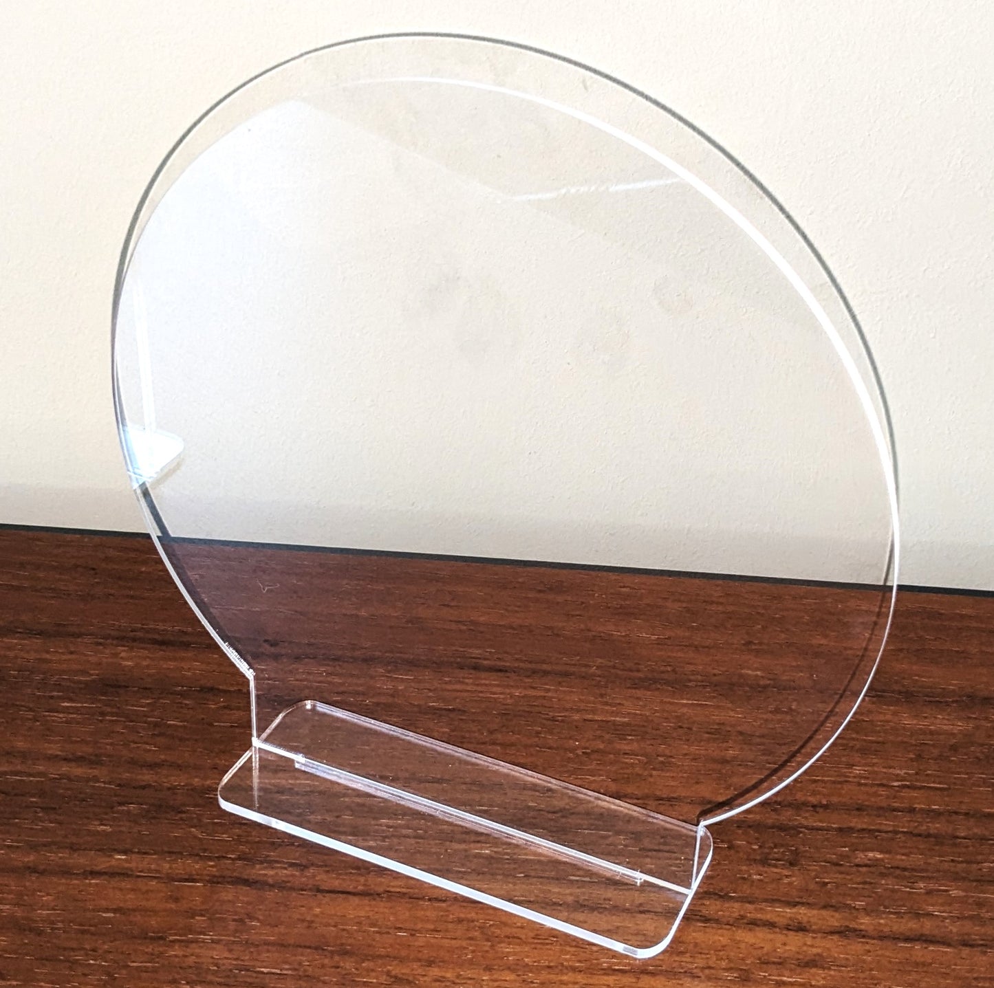 8 Inch Diameter Circle Acrylic Art Panel with Stand