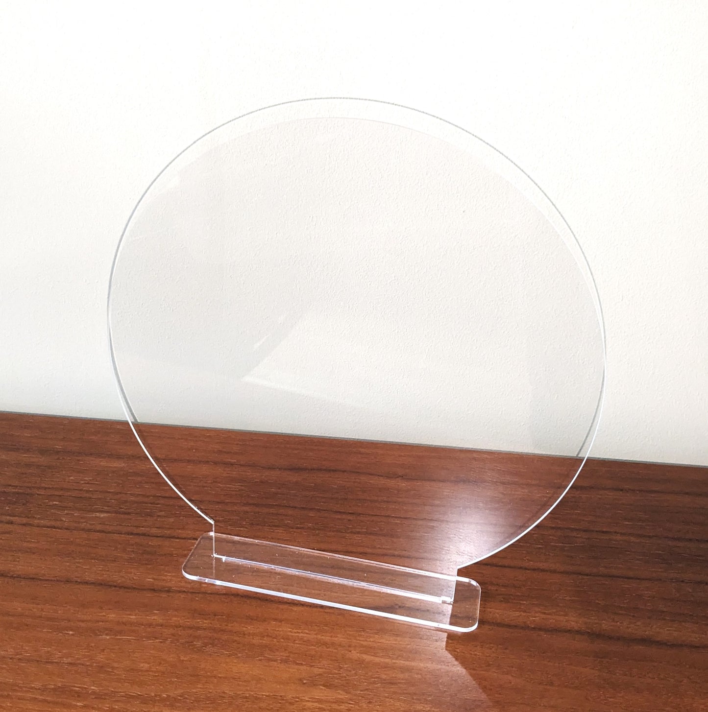 12 Inch Diameter Circle Acrylic Art Panel with Stand