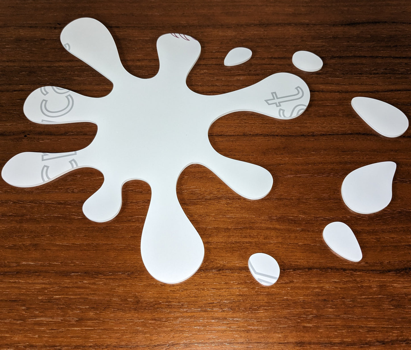 Splat Shaped Acrylic Art Panel – pourawayfluidarts