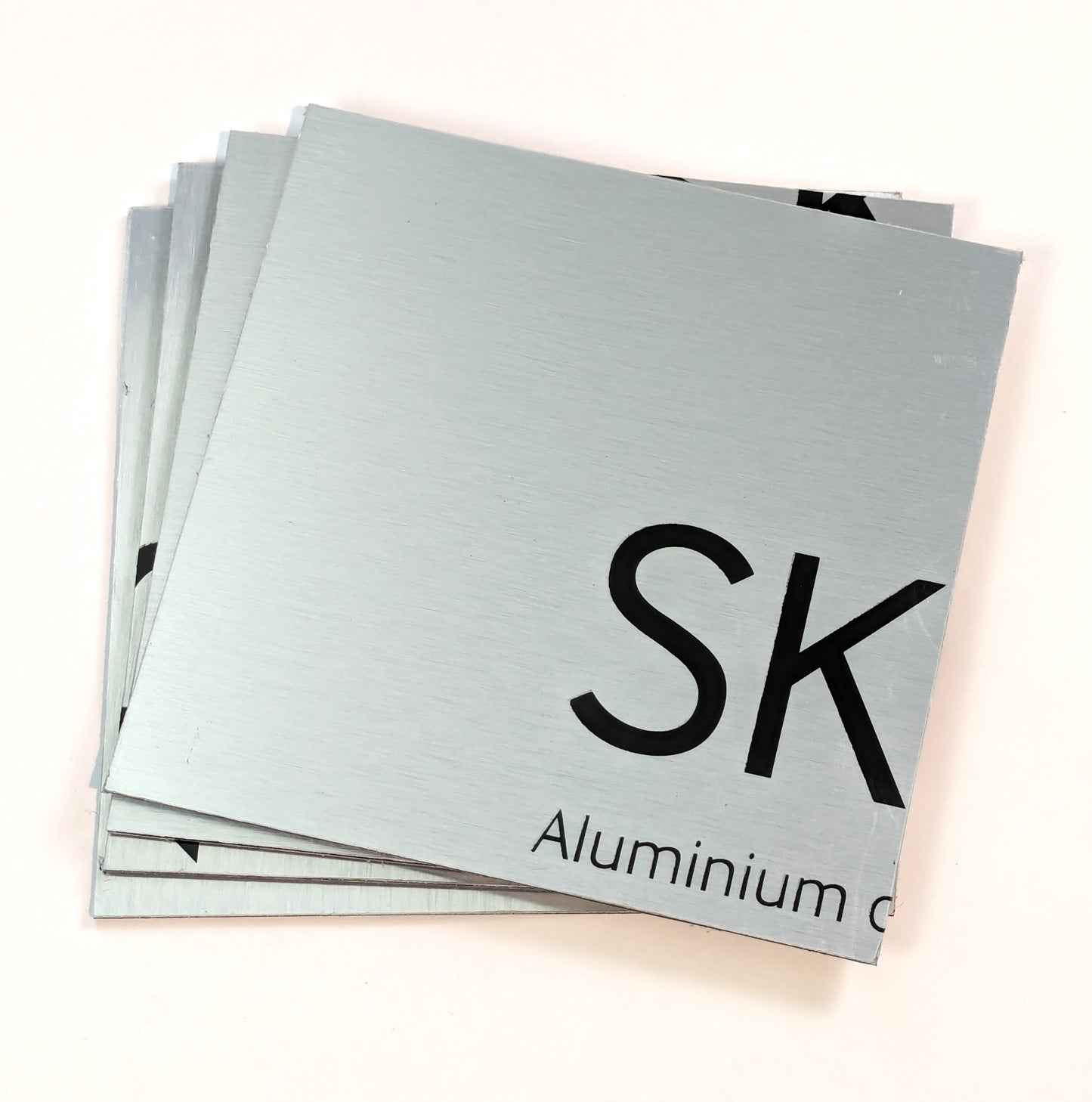 8 x 8 Brushed Aluminum Art Panel, 4 pack