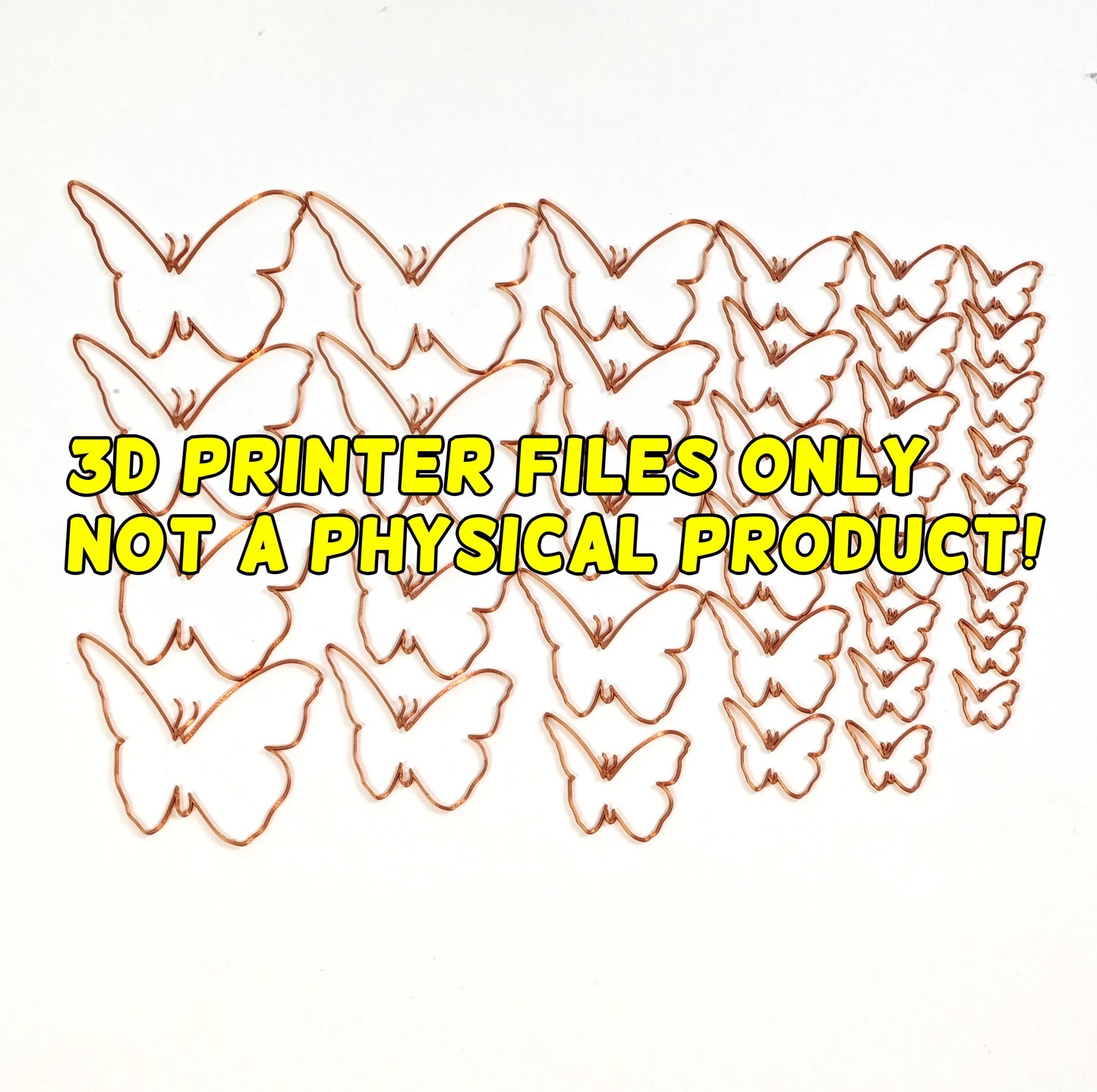 Butterfly Spiral -  3D printer files Digital Download