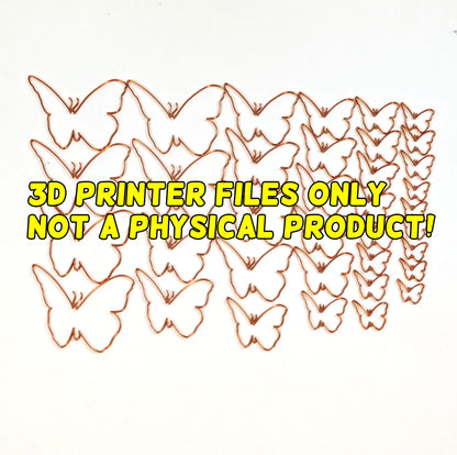 Butterfly Spiral -  3D printer files Digital Download