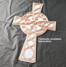 Load image into Gallery viewer, Celtic Cross Acrylic Art Panel and Stand

