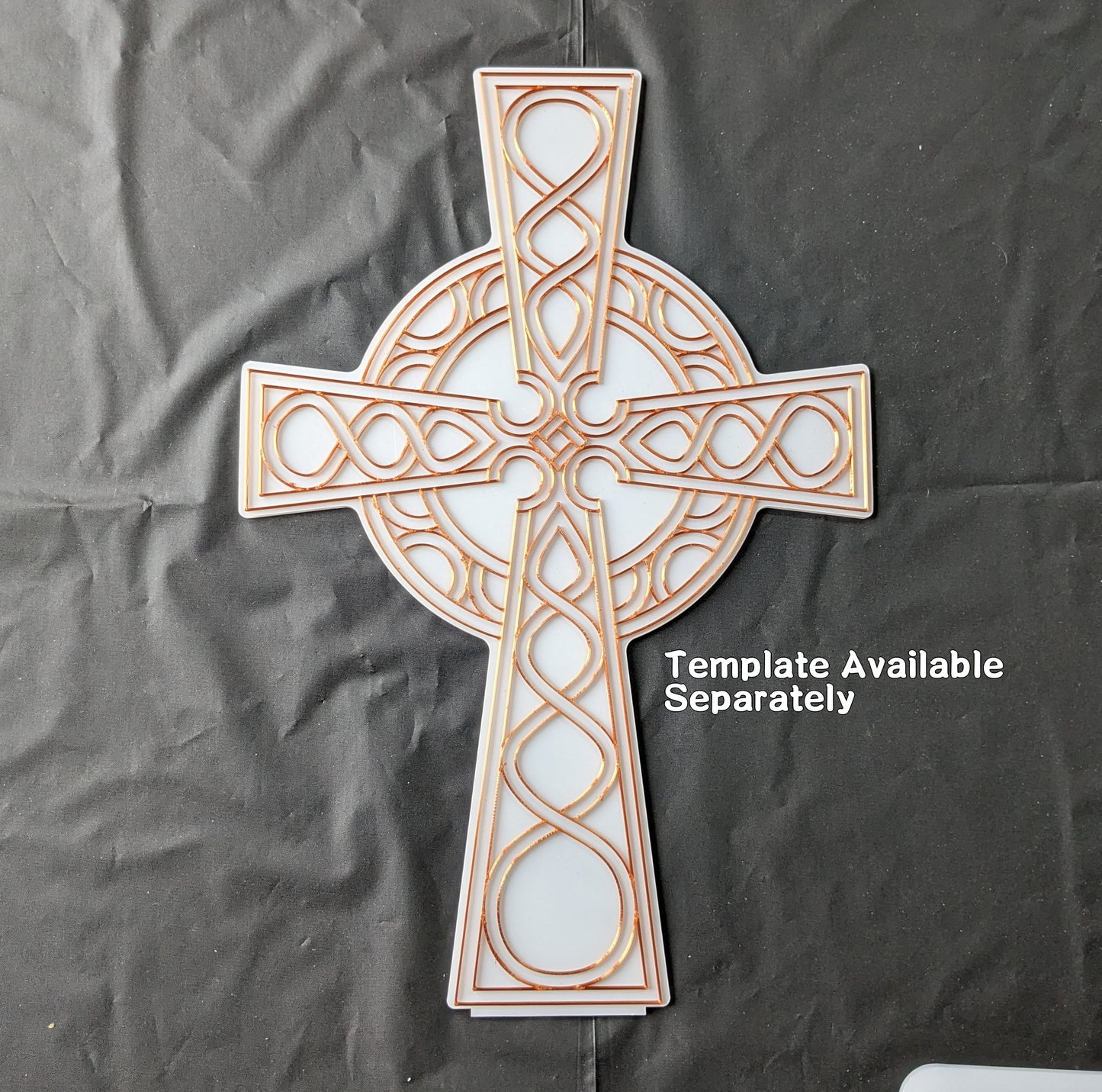 Celtic Cross Acrylic Art Panel and Stand