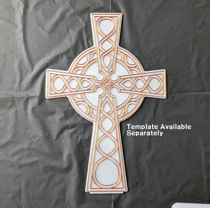 Celtic Cross Acrylic Art Panel and Stand