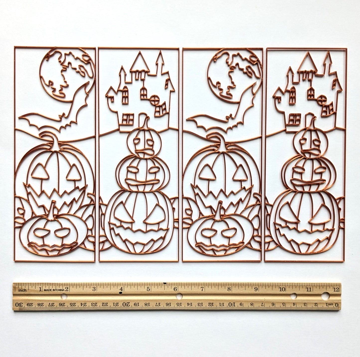 Pumpkins Templates for Box Lamp, 4 pack