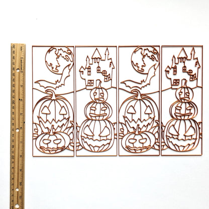 Pumpkins Templates for Box Lamp, 4 pack