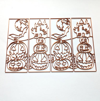 Pumpkins Templates for Box Lamp, 4 pack