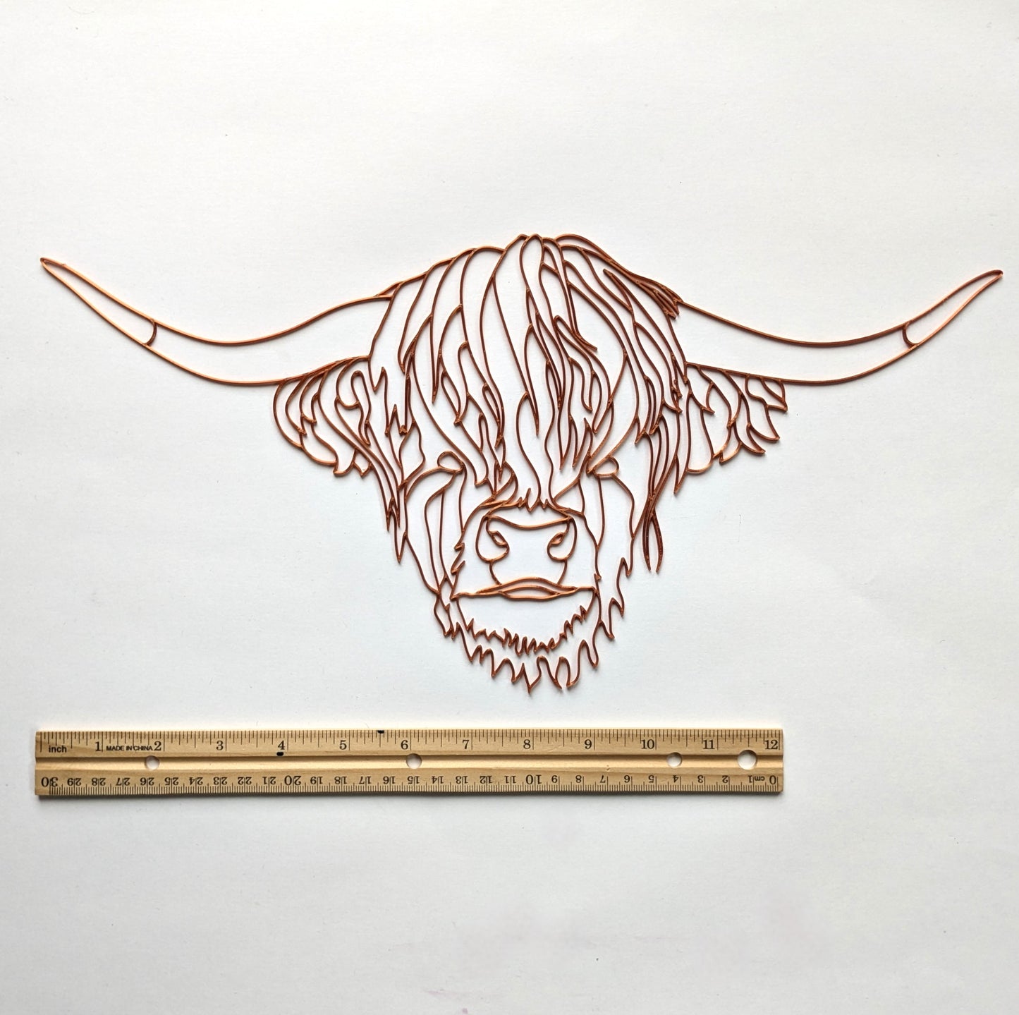 Highland Cow Resin Art Template