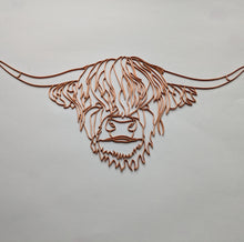 Load image into Gallery viewer, Highland Cow Resin Art Template
