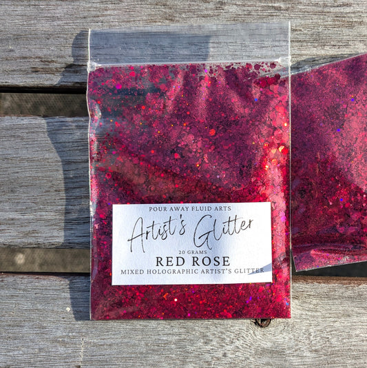 Red Rose Artist's Glitter