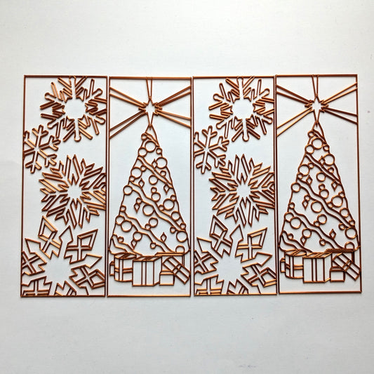 Christmas Templates for Box Lamp, 4 pack