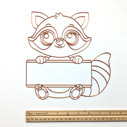 Raccoon Name Plate Kit