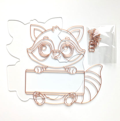 Raccoon Name Plate Kit