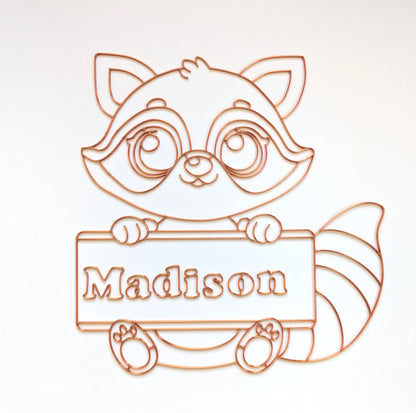 Raccoon Name Plate Kit