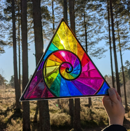 Triangle Spiral Resin Art Template