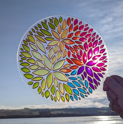 Flower Suncatcher pre-attached Template