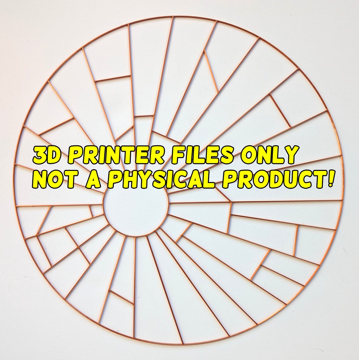 Sunburst -  3D printer files Digital Download