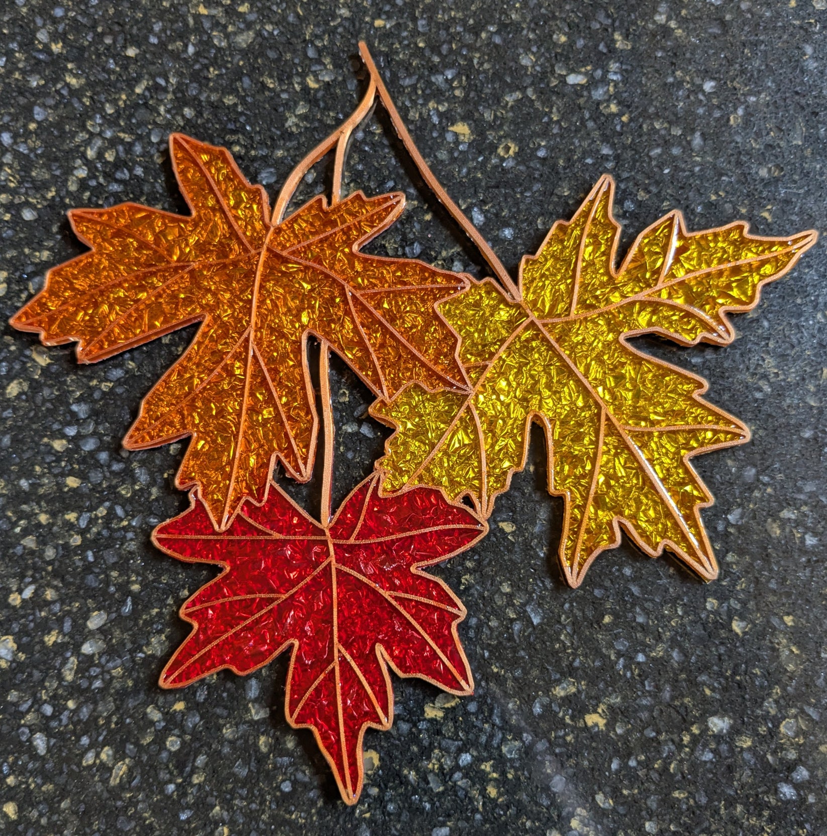 Maple Leaves Resin Art Template pourawayfluidarts