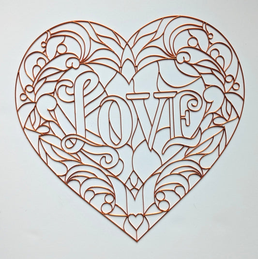 Love Heart Resin Art Template