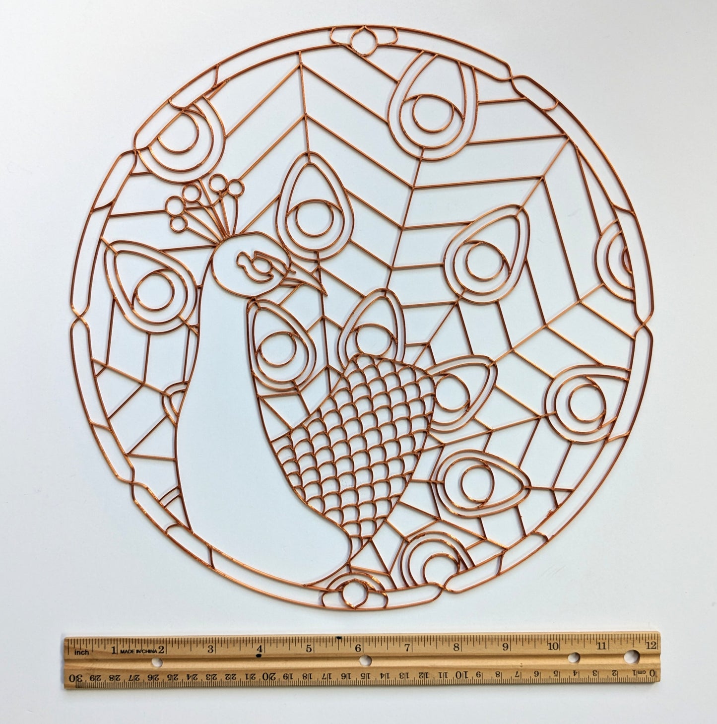 Peacock Resin Art Template