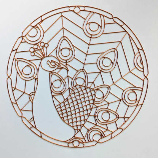 Peacock Resin Art Template