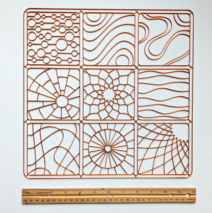 Minis Resin Art Template