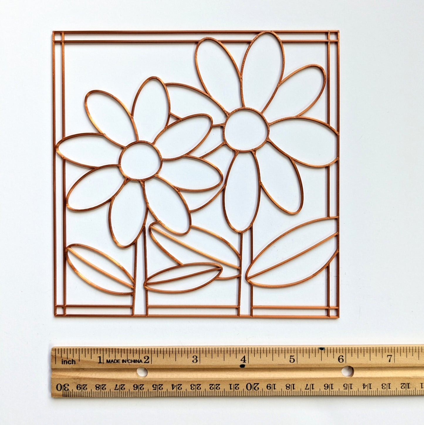 Flowers 6x6 Resin Art Template