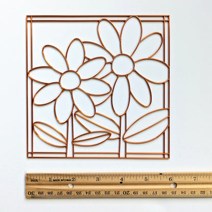 Flowers 6x6 Resin Art Template