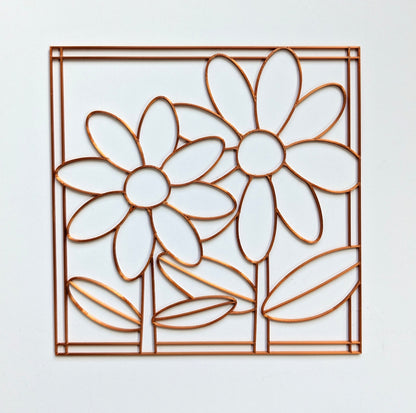 Flowers 6x6 Resin Art Template