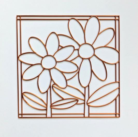 Flowers 6x6 Resin Art Template