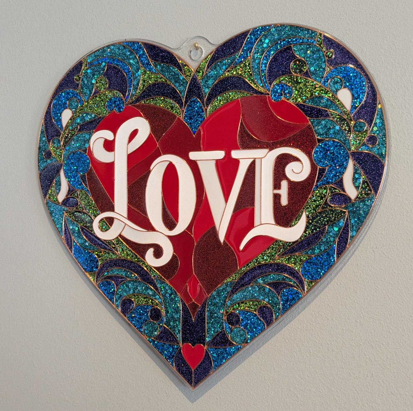 Love Heart Resin Art Template