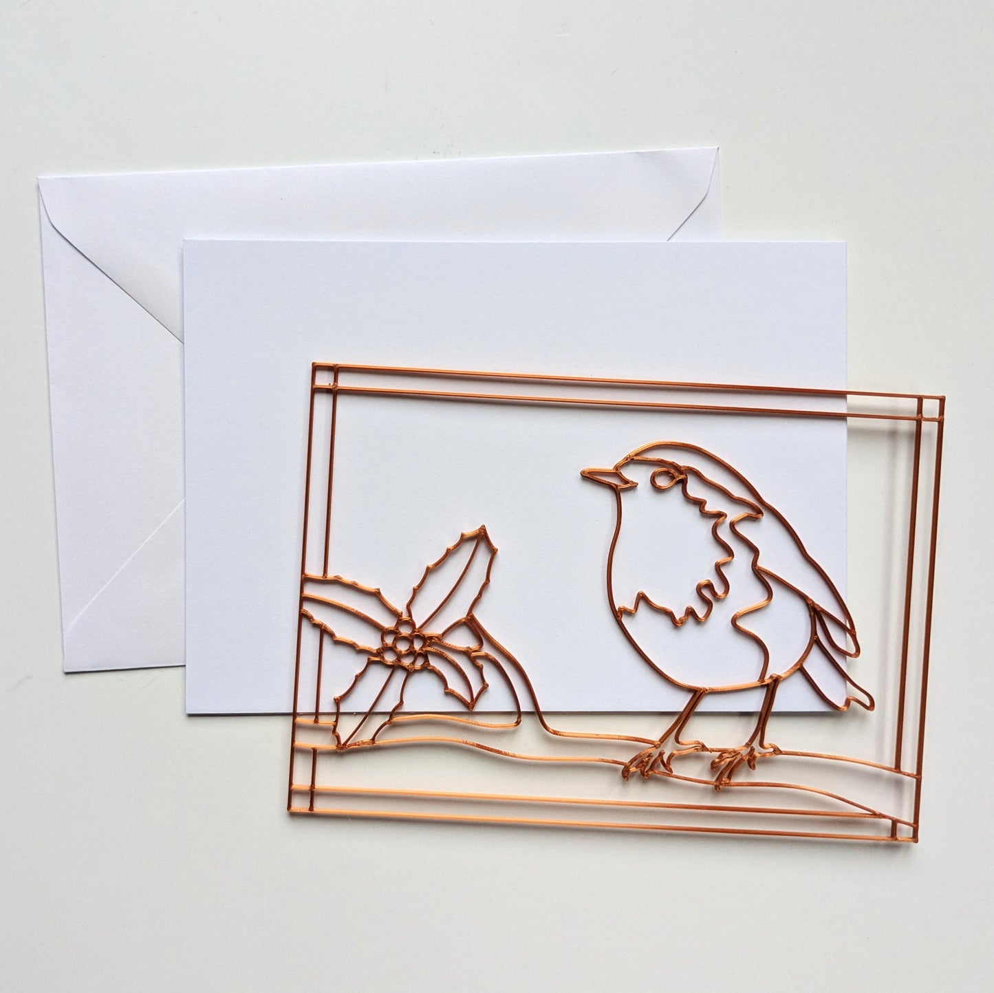 Robin greeting card resin art template