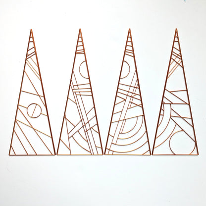 Abstract Wrap around pyramid lamp kit