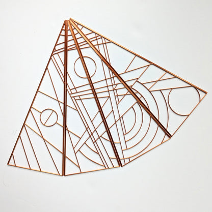 Abstract Wrap around pyramid lamp kit