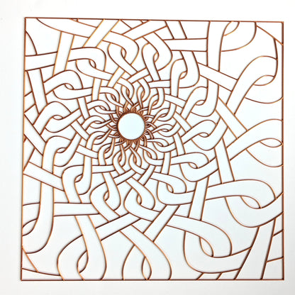 Large Twisted Star Resin Art Template