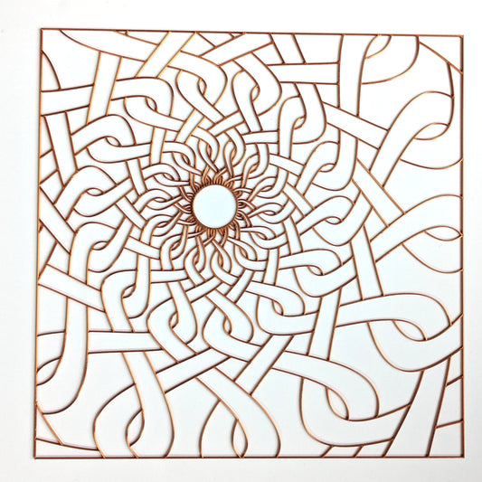 Large Twisted Star Resin Art Template