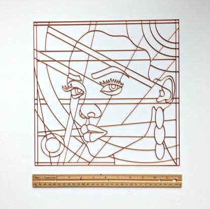 Face Resin Art Template