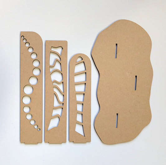 Sculpture Park MDF Template for resin art.