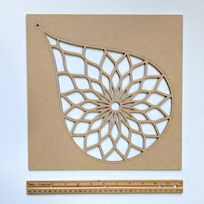 Teardrop MDF Template for resin art