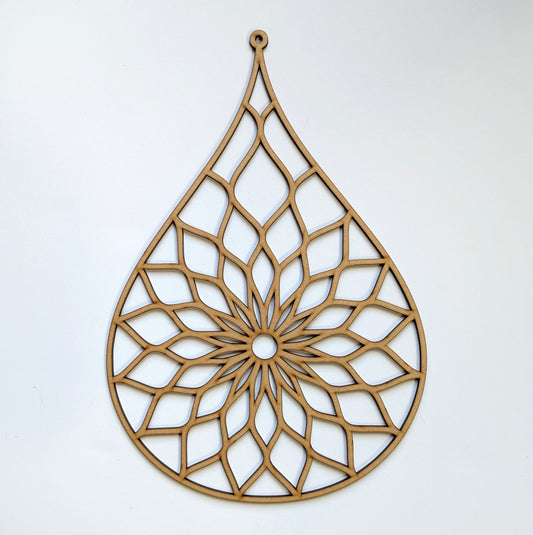 Teardrop MDF Template for resin art