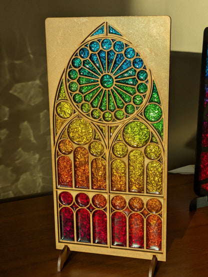 Stained Glass MDF template for resin art